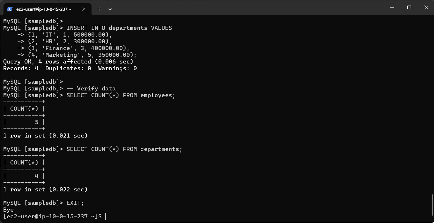 Create Database Security Group