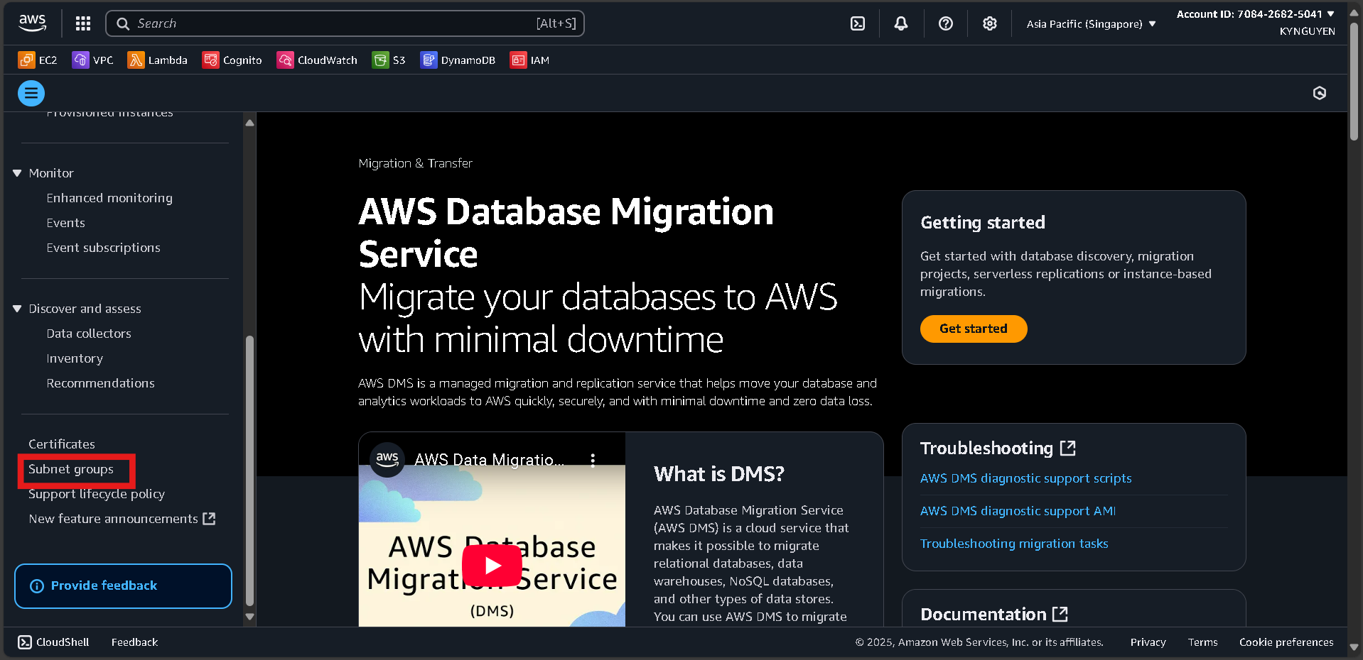 Create Database Security Group