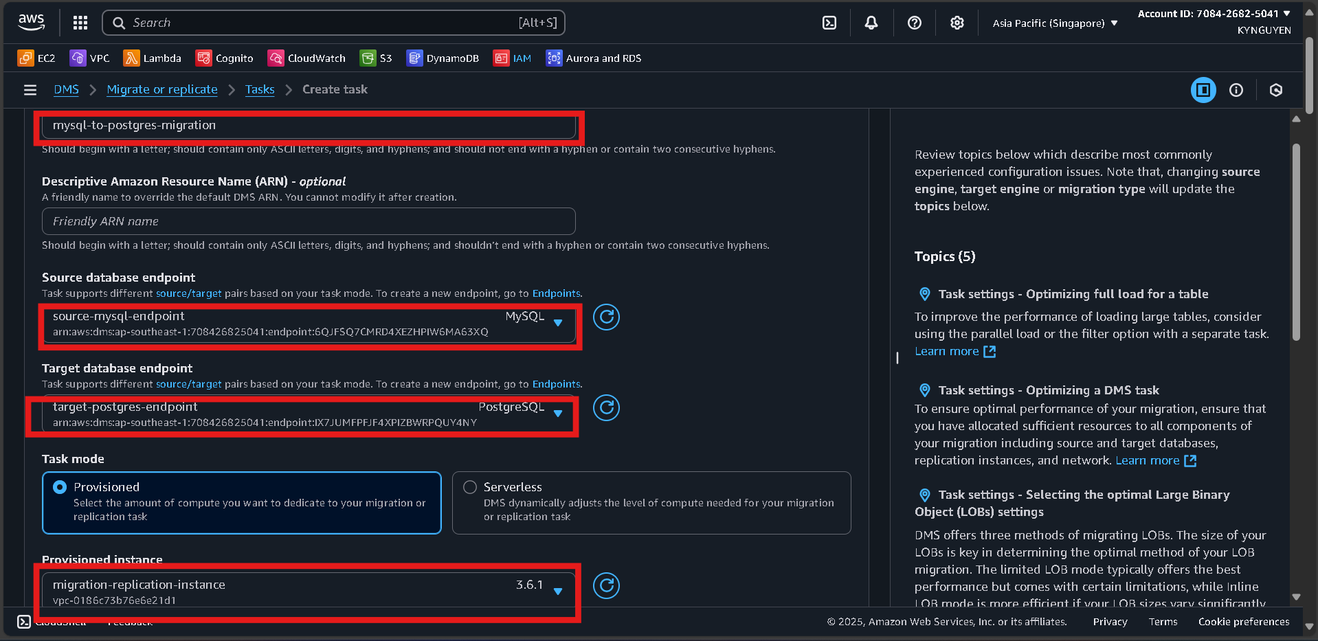 Create Database Security Group