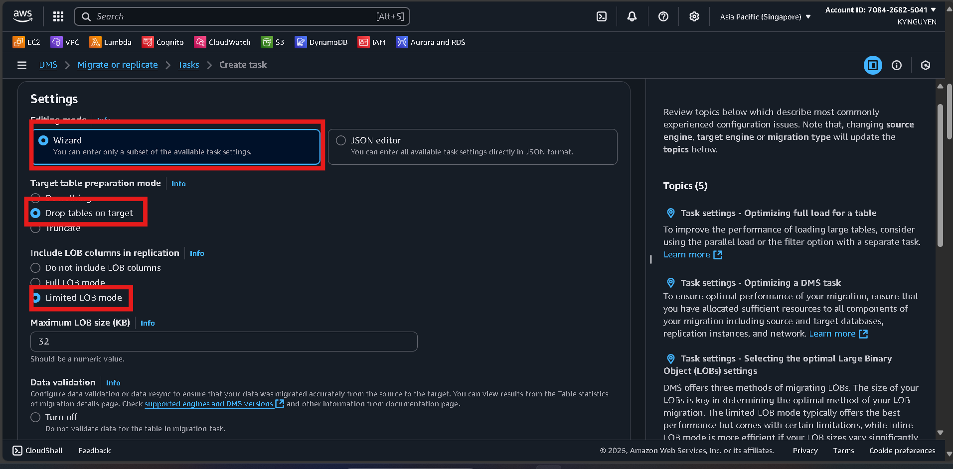 Create Database Security Group